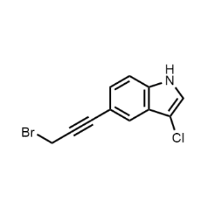 5-(3-Bromoprop-1-yn-1-yl)-3-chloro-1H-indole|CS-1063140