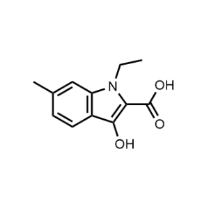 1-Ethyl-3-hydroxy-6-methyl-1H-indole-2-carboxylic acid|CS-1063144