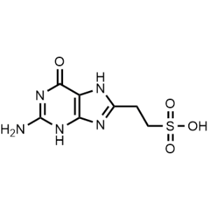 2-(2-Amino-6-oxo-6,7-dihydro-3H-purin-8-yl)ethane-1-sulfonic acid|CS-1063163