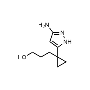 3-(1-(3-Amino-1H-pyrazol-5-yl)cyclopropyl)propan-1-ol|CS-1063182