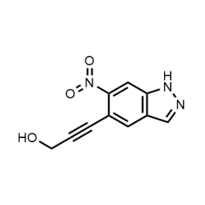 3-(6-Nitro-1H-indazol-5-yl)prop-2-yn-1-ol|CS-1063220