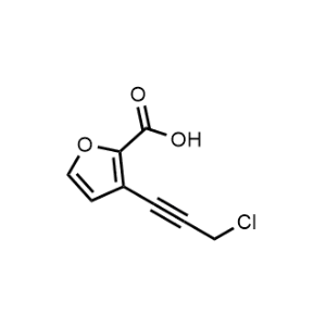3-(3-Chloroprop-1-yn-1-yl)furan-2-carboxylic acid|CS-1063250