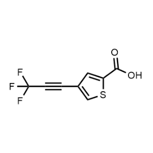 4-(3,3,3-Trifluoroprop-1-yn-1-yl)thiophene-2-carboxylic acid|CS-1063361