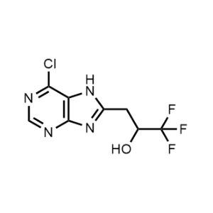 3-(6-Chloro-7H-purin-8-yl)-1,1,1-trifluoropropan-2-ol|CS-1063395