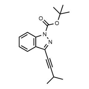 Tert-butyl 3-(3-methylbut-1-yn-1-yl)-1H-indazole-1-carboxylate|CS-1063399