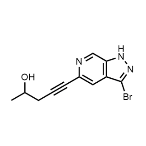 5-(3-Bromo-1H-pyrazolo[3,4-c]pyridin-5-yl)pent-4-yn-2-ol|CS-1063420