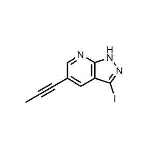 3-Iodo-5-(prop-1-yn-1-yl)-1H-pyrazolo[3,4-b]pyridine|CS-1063436