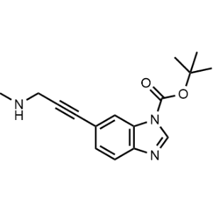 Tert-butyl 6-(3-(methylamino)prop-1-yn-1-yl)-1H-benzo[d]imidazole-1-carboxylate|CS-1063696