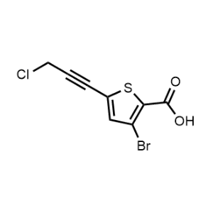 3-Bromo-5-(3-chloroprop-1-yn-1-yl)thiophene-2-carboxylic acid|CS-1063769
