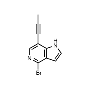 4-Bromo-7-(prop-1-yn-1-yl)-1H-pyrrolo[3,2-c]pyridine|CS-1063817