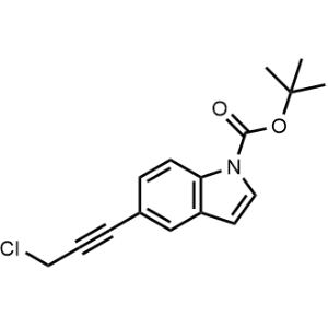 Tert-butyl 5-(3-chloroprop-1-yn-1-yl)-1H-indole-1-carboxylate|CS-1063850