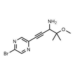 1-(5-Bromopyrazin-2-yl)-4-methoxy-4-methylpent-1-yn-3-amine|CS-1063998