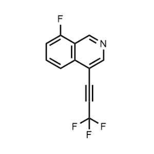 8-Fluoro-4-(3,3,3-trifluoroprop-1-yn-1-yl)isoquinoline|CS-1064024