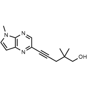 2,2-Dimethyl-5-(5-methyl-5H-pyrrolo[2,3-b]pyrazin-2-yl)pent-4-yn-1-ol|CS-1064084