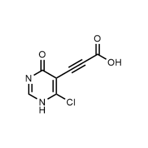 3-(6-Chloro-4-oxo-1,4-dihydropyrimidin-5-yl)propiolic acid|CS-1064087