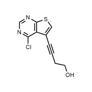 4-(4-Chlorothieno[2,3-d]pyrimidin-5-yl)but-3-yn-1-ol|CS-1064128