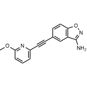 5-((6-Methoxypyridin-2-yl)ethynyl)benzo[d]isoxazol-3-amine|CS-1064131