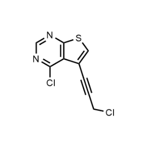 4-Chloro-5-(3-chloroprop-1-yn-1-yl)thieno[2,3-d]pyrimidine|CS-1064166