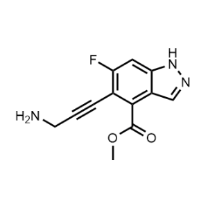 Methyl 5-(3-aminoprop-1-yn-1-yl)-6-fluoro-1H-indazole-4-carboxylate|CS-1064276
