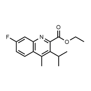 Ethyl 7-fluoro-3-isopropyl-4-methylquinoline-2-carboxylate|CS-1064321