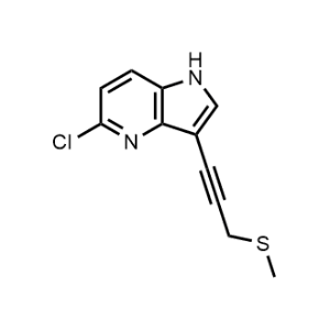 5-Chloro-3-(3-(methylthio)prop-1-yn-1-yl)-1H-pyrrolo[3,2-b]pyridine|CS-1064421
