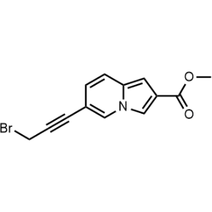 Methyl 6-(3-bromoprop-1-yn-1-yl)indolizine-2-carboxylate|CS-1064474