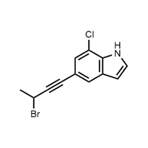 5-(3-Bromobut-1-yn-1-yl)-7-chloro-1H-indole|CS-1064514
