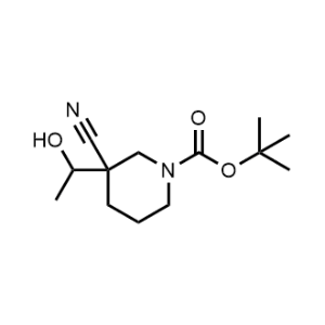 Tert-butyl 3-cyano-3-(1-hydroxyethyl)piperidine-1-carboxylate|CS-1064537