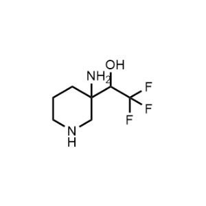 1-(3-Aminopiperidin-3-yl)-2,2,2-trifluoroethan-1-ol|CS-1064573
