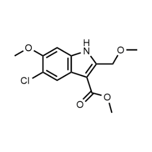 Methyl 5-chloro-6-methoxy-2-(methoxymethyl)-1H-indole-3-carboxylate|CS-1064654