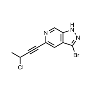 3-Bromo-5-(3-chlorobut-1-yn-1-yl)-1H-pyrazolo[3,4-c]pyridine|CS-1064689