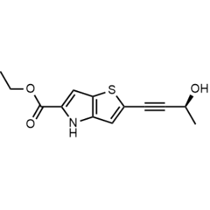Ethyl (S)-2-(3-hydroxybut-1-yn-1-yl)-4H-thieno[3,2-b]pyrrole-5-carboxylate|CS-1064786