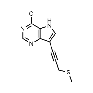 4-Chloro-7-(3-(methylthio)prop-1-yn-1-yl)-5H-pyrrolo[3,2-d]pyrimidine|CS-1064788