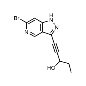 1-(6-Bromo-1H-pyrazolo[4,3-c]pyridin-3-yl)pent-1-yn-3-ol|CS-1064795