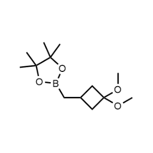 2-((3,3-Dimethoxycyclobutyl)methyl)-4,4,5,5-tetramethyl-1,3,2-dioxaborolane|CS-1064810
