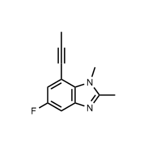 5-Fluoro-1,2-dimethyl-7-(prop-1-yn-1-yl)-1H-benzo[d]imidazole|CS-1064893