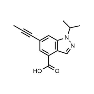 1-Isopropyl-6-(prop-1-yn-1-yl)-1H-indazole-4-carboxylic acid|CS-1064894