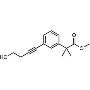 Methyl 2-(3-(4-hydroxybut-1-yn-1-yl)phenyl)-2-methylpropanoate|CS-1065010