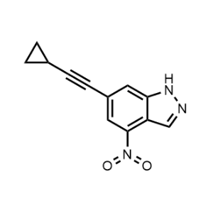 6-(Cyclopropylethynyl)-4-nitro-1H-indazole|CS-1065171