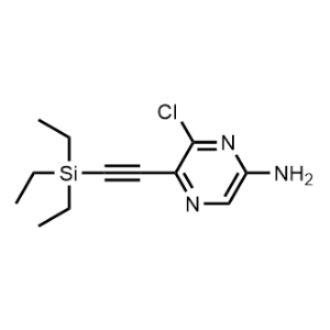 6-Chloro-5-((triethylsilyl)ethynyl)pyrazin-2-amine|CS-1065227