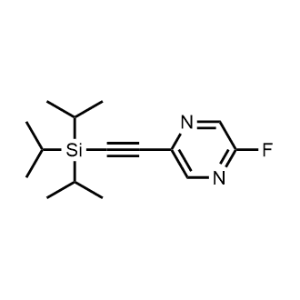 2-Fluoro-5-((triisopropylsilyl)ethynyl)pyrazine|CS-1065283