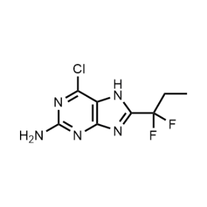 6-Chloro-8-(1,1-difluoropropyl)-7H-purin-2-amine|CS-1065431