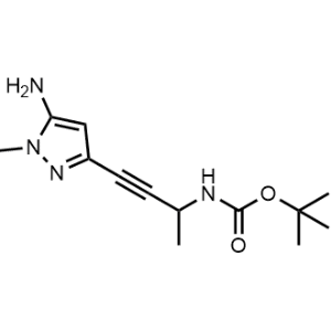 Tert-butyl (4-(5-amino-1-methyl-1H-pyrazol-3-yl)but-3-yn-2-yl)carbamate|CS-1065557