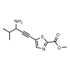 Methyl 5-(3-amino-4-methylpent-1-yn-1-yl)thiazole-2-carboxylate|CS-1065577