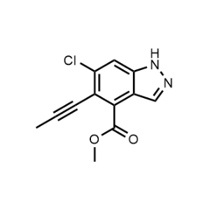 Methyl 6-chloro-5-(prop-1-yn-1-yl)-1H-indazole-4-carboxylate|CS-1065650