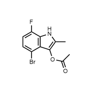 4-Bromo-7-fluoro-2-methyl-1H-indol-3-yl acetate|CS-1065743