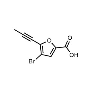 4-Bromo-5-(prop-1-yn-1-yl)furan-2-carboxylic acid|CS-1065781