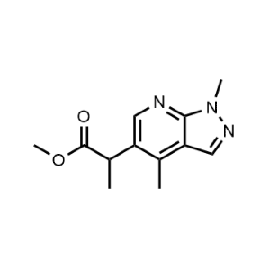 Methyl 2-(1,4-dimethyl-1H-pyrazolo[3,4-b]pyridin-5-yl)propanoate|CS-1065835