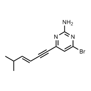 4-Bromo-6-(5-methylhex-3-en-1-yn-1-yl)pyrimidin-2-amine|CS-1065904