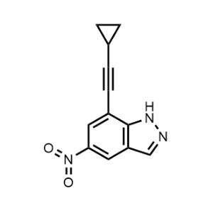 7-(Cyclopropylethynyl)-5-nitro-1H-indazole|CS-1065917